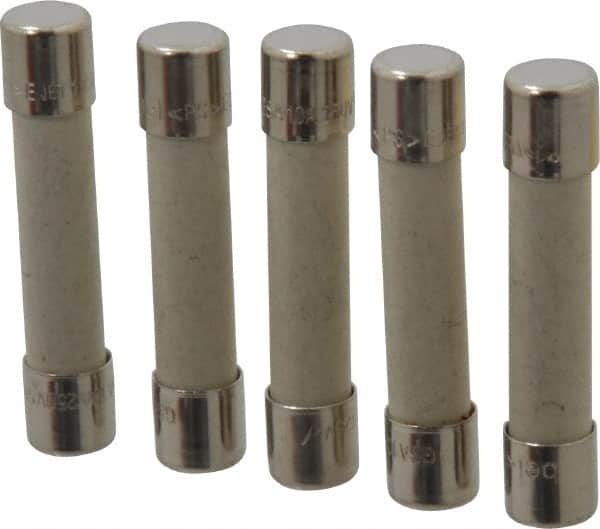 Ferraz Shawmut - 250 VAC, 10 Amp, Time Delay Miniature Ceramic Fuse - Clip Mount, 1-1/4" OAL, 1/4" Diam - Exact Tooling