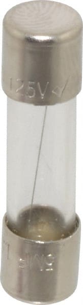 Ferraz Shawmut - 250 VAC, 1.5 Amp, Fast-Acting Miniature Glass Fuse - Clip Mount, 20mm OAL, 5mm Diam - Exact Tooling