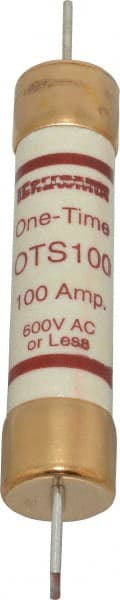 Ferraz Shawmut - 300 VDC, 600 VAC, 100 Amp, Fast-Acting General Purpose Fuse - Clip Mount, 7-7/8" OAL, 20 at DC, 50 at AC kA Rating, 1-5/16" Diam - Exact Tooling
