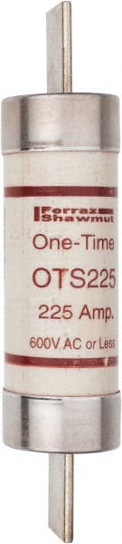 Ferraz Shawmut - 300 VDC, 600 VAC, 225 Amp, Fast-Acting General Purpose Fuse - Clip Mount, 11-5/8" OAL, 20 at DC, 50 at AC kA Rating, 2-9/16" Diam - Exact Tooling