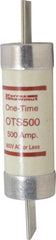 Ferraz Shawmut - 300 VDC, 600 VAC, 500 Amp, Fast-Acting General Purpose Fuse - Clip Mount, 13-3/8" OAL, 20 at DC, 50 at AC kA Rating, 3-1/8" Diam - Exact Tooling