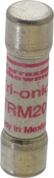 Ferraz Shawmut - 250 VAC, 20 Amp, Time Delay General Purpose Fuse - Clip Mount, 1-1/2" OAL, 10 at AC kA Rating, 13/32" Diam - Exact Tooling