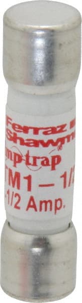 Ferraz Shawmut - 600 VAC/VDC, 1.5 Amp, Fast-Acting General Purpose Fuse - Clip Mount, 1-1/2" OAL, 100 at AC/DC kA Rating, 13/32" Diam - Exact Tooling