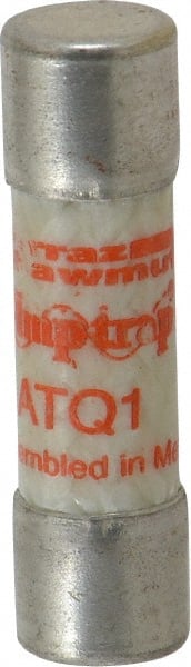 Ferraz Shawmut - 500 VAC, 1 Amp, Time Delay Midget Fuse - Clip Mount, 1-1/2" OAL, 10 at AC kA Rating, 13/32" Diam - Exact Tooling