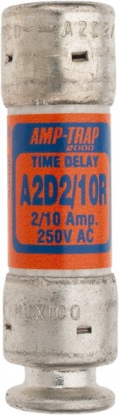 Ferraz Shawmut - 250 VAC/VDC, 0.2 Amp, Time Delay General Purpose Fuse - Clip Mount, 51mm OAL, 100 at DC, 200 at AC kA Rating, 9/16" Diam - Exact Tooling