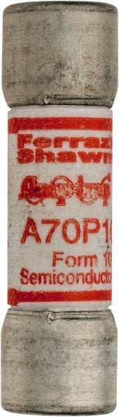 Ferraz Shawmut - 650 VDC, 700 VAC, 10 Amp, Fast-Acting Semiconductor/High Speed Fuse - Clip Mount, 50.8mm OAL, 100 at AC/DC kA Rating, 9/16" Diam - Exact Tooling