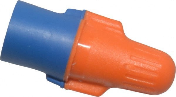 3M - 2, 22 to 3, 12 AWG, 600 Volt, Flame Retardant, Wing Twist on Wire Connector - Blue & Orange, 221°F - Exact Tooling