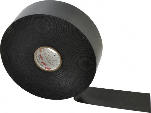 3M - 2" x 100', Black Vinyl Electrical Tape - Series 51, 20 mil Thick, 40 Lb./Inch Tensile Strength - Exact Tooling