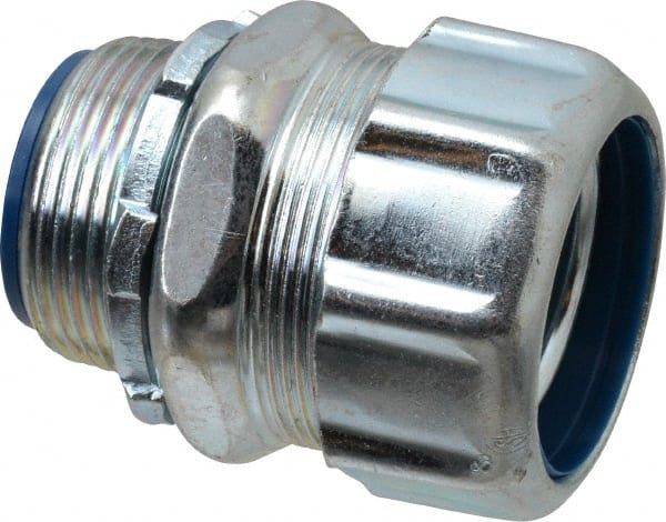 Thomas & Betts - 1-1/4" Trade, Steel Threaded Straight Liquidtight Conduit Connector - Insulated - Exact Tooling
