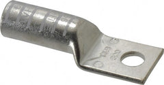 Thomas & Betts - 300 kcmil Wire Noninsulated Compression Connection Square Ring Terminal - 1/2" Stud, 3-1/2" OAL x 1-1/4" Wide, Tin Plated Copper Contact - Exact Tooling