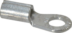 Thomas & Betts - 8 AWG Noninsulated Crimp Connection Circular Ring Terminal - 1/4" Stud, 1.13" OAL x 0.48" Wide, Tin Plated Copper Contact - Exact Tooling