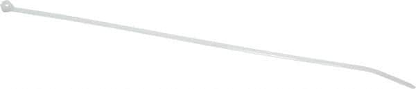 Thomas & Betts - 11.6" Long Natural (Color) Nylon Standard Cable Tie - 50 Lb Tensile Strength, 1.41mm Thick, 76.2mm Max Bundle Diam - Exact Tooling