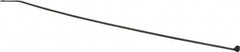 Thomas & Betts - 11.1" Long Black Nylon Standard Cable Tie - 30 Lb Tensile Strength, 1.31mm Thick, 76.2mm Max Bundle Diam - Exact Tooling