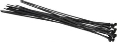 Thomas & Betts - 14.2" Long Black Nylon Standard Cable Tie - 50 Lb Tensile Strength, 1.4mm Thick, 101.6mm Max Bundle Diam - Exact Tooling