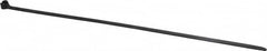 Thomas & Betts - 13.4" Long Black Nylon Standard Cable Tie - 120 Lb Tensile Strength, 1.65mm Thick, 88.9mm Max Bundle Diam - Exact Tooling