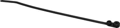 Thomas & Betts - 7.8" Long Black Nylon Mountable Cable Tie - 50 Lb Tensile Strength, 1.4mm Thick, 3-3/8" Max Bundle Diam - Exact Tooling