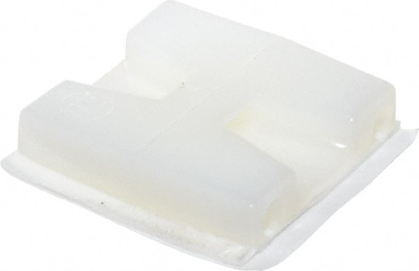 Thomas & Betts - Natural (Color), Nylon, Two Way Cable Tie Mounting Base - 28.58mm Long x 28.58mm Wide Adhesive Back - Exact Tooling