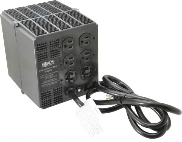 Tripp-Lite - 6 Outlets, 140 Volt Max Input, 2,400 VA, Portable Power Conditioner - 120 VAC Output, 6 Inch Wide x 7 Inch High x 9-1/2 Inch Deep - Exact Tooling