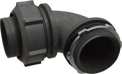 Thomas & Betts - 2" Trade, Thermoplastic Threaded Angled Liquidtight Conduit Connector - Insulated - Exact Tooling