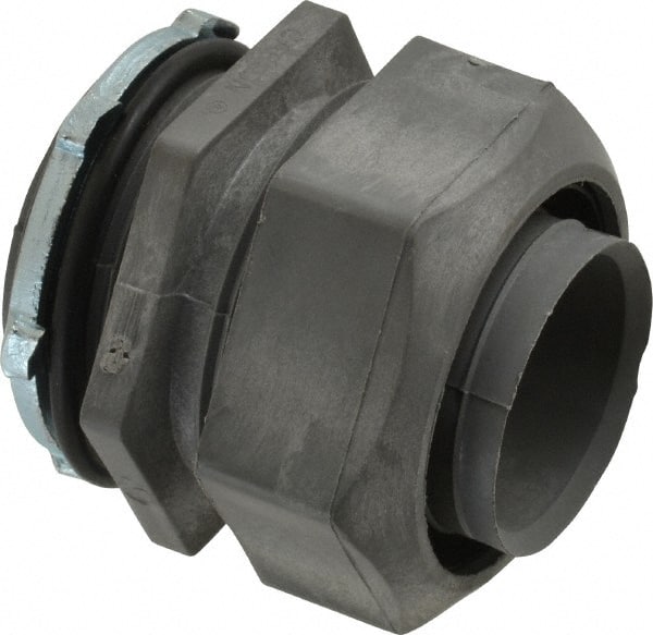 Thomas & Betts - 1-1/2" Trade, Thermoplastic Threaded Straight Liquidtight Conduit Connector - Insulated - Exact Tooling