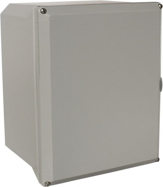 Thomas & Betts - Polycarbonate Standard Enclosure Screw Flat Cover - NEMA 1, 2, 3, 4, 12, 3S, 3SX, 3X, 4X, 8" Wide x 10" High x 6" Deep, Impact Resistant - Exact Tooling