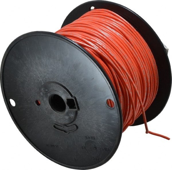 Southwire - 18 AWG, 16 Strand, Orange Machine Tool Wire - PVC, Acid, Moisture and Oil Resistant, 500 Ft. Long - Exact Tooling