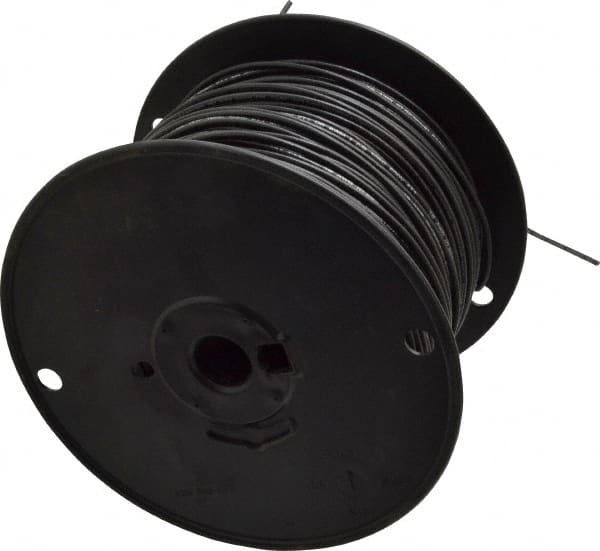 Southwire - 18 AWG, 16 Strand, Black Machine Tool Wire - PVC, Acid, Moisture and Oil Resistant, 500 Ft. Long - Exact Tooling