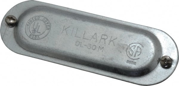 Hubbell Killark - 1" Trade, Steel Conduit Body Cover Plate - Use with Form 35 Conduit Bodies, Form 85 Conduit Bodies - Exact Tooling