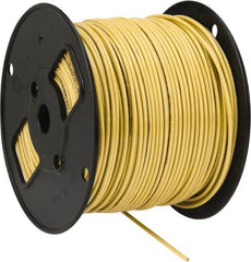 Southwire - THHN/THWN, 12 AWG, 20 Amp, 500' Long, Solid Core, 1 Strand Building Wire - Yellow, Thermoplastic Insulation - Exact Tooling