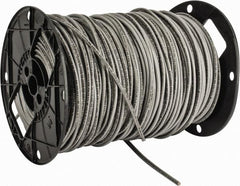Southwire - THHN/THWN, 10 AWG, 30 Amp, 500' Long, Solid Core, 1 Strand Building Wire - Gray, Thermoplastic Insulation - Exact Tooling