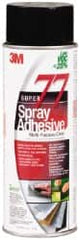 3M - 24 oz Aerosol Clear Spray Adhesive - High Tack, 205°F Heat Resistance, 99 Sq Ft Coverage, Medium Strength Bond, 30 min Max Bonding Time, Flammable, Series 77 - Exact Tooling