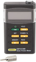 General - LCD Display Power Meter - Includes Batteries, Carrying Case, Tripod Mounting Screw, User Manual - Exact Tooling