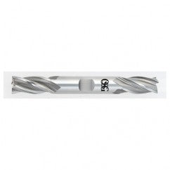 25/64 x 1/2 x 1 x 4-1/8 4 Fl HSS-CO Square Non-Center Cutting End Mill - Bright - Exact Tooling