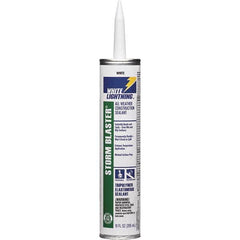 White Lightning - 10 oz Tube White Tetrachloroethylene Caulk - -40 to 180°F Operating Temp, 120 min Tack Free Dry Time, 96 hr Full Cure Time - Exact Tooling