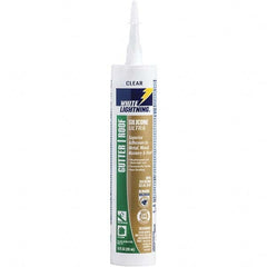 White Lightning - 10 oz Tube White Silicone Sealant - -80 to 450°F Operating Temp, 30 min Tack Free Dry Time, 24 to 48 hr Full Cure Time - Exact Tooling