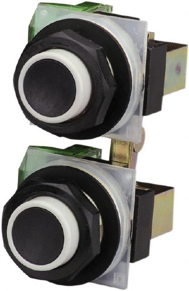 Schneider Electric - 30mm Mount Hole, Extended Straight, Pushbutton Switch - Maintained (MA) - Exact Tooling