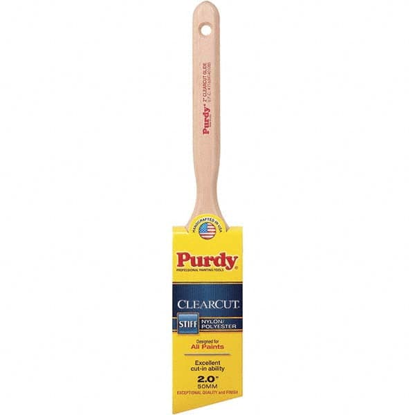 Purdy - 2" Angled Nylon/Polyester Trim Brush - Wood Fluted Handle - Exact Tooling