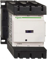 Schneider Electric - 3 Pole, 110 Coil VAC at 50/60 Hz, 115 Amp at 440 VAC, Nonreversible IEC Contactor - Bureau Veritas, CCC, CSA, CSA C22.2 No. 14, DNV, EN/IEC 60947-4-1, EN/IEC 60947-5-1, GL, GOST, LROS, RINA, RoHS Compliant, UL 508, UL Listed - Exact Tooling