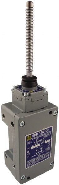 Square D - SPDT, NC/NO, 600 Volt Screw Terminal, Cat Whisker Actuator, General Purpose Limit Switch - 1, 2, 4, 6, 12, 13, 6P NEMA Rating, IP67 IPR Rating - Exact Tooling