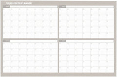 MasterVision - 24" High x 36" Wide Magnetic Dry Erase Calendar - Steel - Exact Tooling
