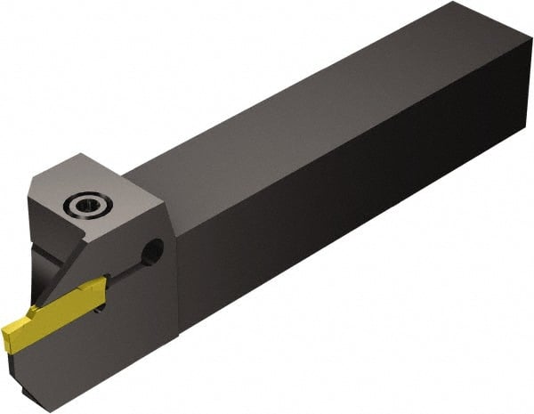 Sandvik Coromant - F123, Internal or External, Left Hand, 22mm Max Depth of Cut, Indexable Grooving Tool Holder - N123H2-0400-0004-TF Insert Compatibility, 20mm Shank Height, 20mm Shank Width, 125mm OAL - Exact Tooling