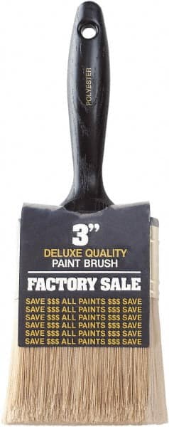 Wooster Brush - 3" Synthetic General Purpose Paint Brush - 2-11/16" Bristle Length, Plastic Handle - Exact Tooling