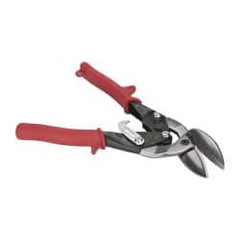 Paramount - 1-1/4" Length of Cut, Left Pattern Offset Aviation Snip - 9-3/4" OAL, Steel Handle, 4047 Molybenum Alloy Steel Blade, 18 AWG Steel Capacity - Exact Tooling
