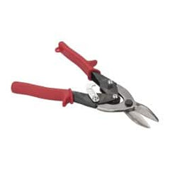 Paramount - 1-1/4" Length of Cut, Left Pattern Aviation Snip - 9-3/4" OAL, Steel Handle, 4047 Molybenum Alloy Steel Blade, 18 AWG Steel Capacity - Exact Tooling