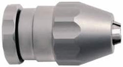 Accupro - 3/8-24, 0.3 to 3.18mm Capacity, Threaded Mount Stainless Steel Drill Chuck - Keyless, 26.5mm Sleeve Diam, 44.5mm Open Length - Exact Tooling