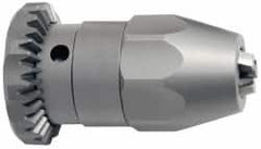 Accupro - 3/8-24, 0.3 to 7.39mm Capacity, Threaded Mount Stainless Steel Drill Chuck - Keyed & Keyless Hybrid, 30mm Sleeve Diam, 56.5mm Open Length - Exact Tooling