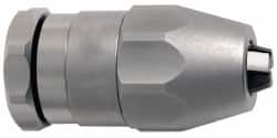 Accupro - 3/8-24, 0.3 to 7.39mm Capacity, Threaded Mount Stainless Steel Drill Chuck - Keyless, 30mm Sleeve Diam, 56mm Open Length - Exact Tooling