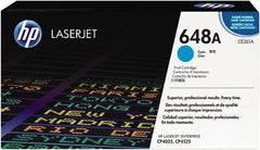 Hewlett-Packard - Cyan Toner Cartridge - Use with Hewlett-Packard Color LaserJet Printers CP4025n, CP4025dn, CP4525n, CP4525dn, & CP4525xh - Exact Tooling
