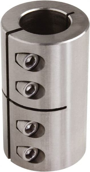 Climax Metal Products - 1-1/2" Inside x 2-5/8" Outside Diam, One Piece Split Clamping Collar - 3-7/8" Long - Exact Tooling