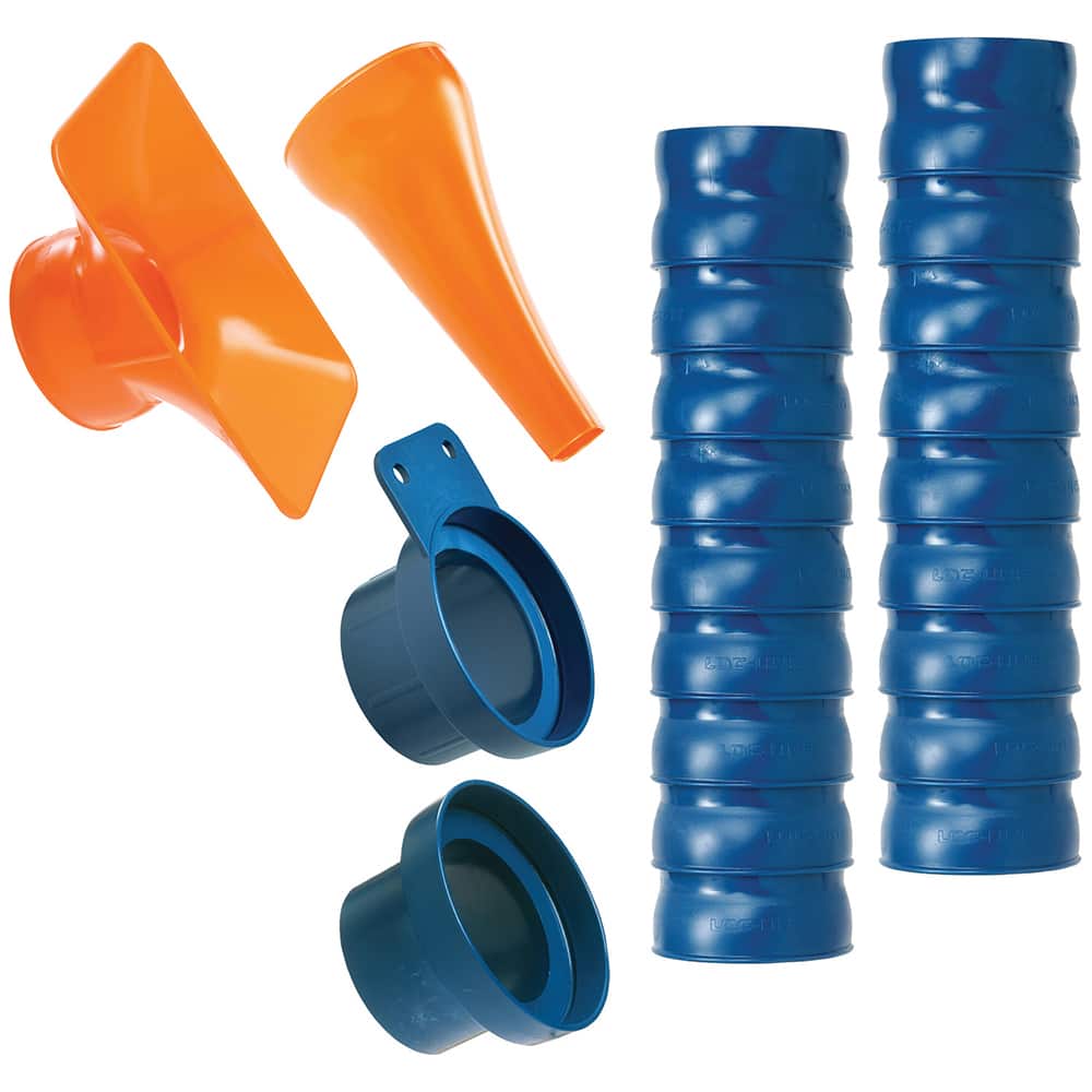 Loc-Line - Vacuum Cleaner Attachments & Hose; Type: Shop Vacuum Kit ; For Use With: all parts necessary to connect Loc-Line Vacuum Hose to a standard 2? Hose Shop Vacuum ; ESD Safe: No ; Accessory Kit Contents: Hose; Utility Nozzle; Adapter ; Hose Type: - Exact Tooling